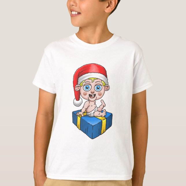 Camiseta Papai Noel Bebê (Frente)