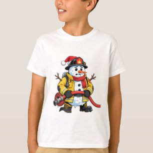 Camiseta Papai Noel Bombeiro Natal 2026 Festa Engraçada