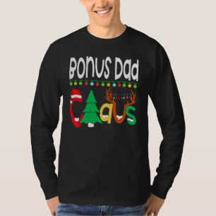 Camiseta Papai Noel Bonus Luzes da Árvore Rena Natal