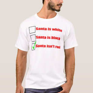 Camiseta Papai noel branco ou preto