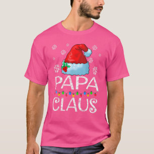 Camiseta Papai Noel Chapéu de Natal Família de Pijama Combi