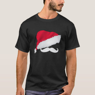 Camiseta Papai noel chapéu & Tshirt do bigode