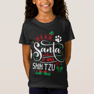 Camiseta Papai Noel Clause elf Xmas O Cachorro de Natal rep