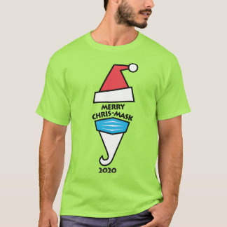 Camiseta Papai Noel com a Feliz Chris-Mask 2020 Design