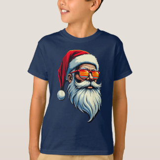 Camiseta Papai Noel com Óculos de Sol Fantasia de Natal