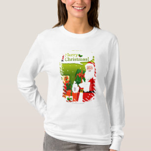 Camiseta Papai Noel com presentes