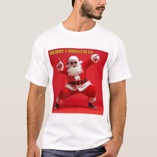 Camiseta Papai Noel com Swing Alegre – Vibrações Ousadas de