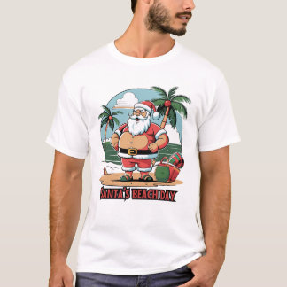 Camiseta Papai Noel com um Toque – Dia de Praia