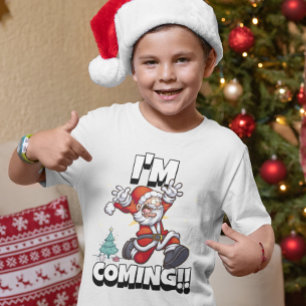 Camiseta Papai Noel Correndo Humor Natal Férias Natalino Di