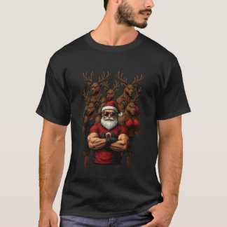 Camiseta Papai Noel da academia