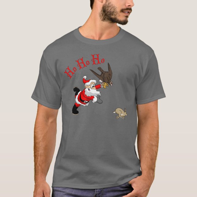 Camiseta Papai noel da caça (Frente)
