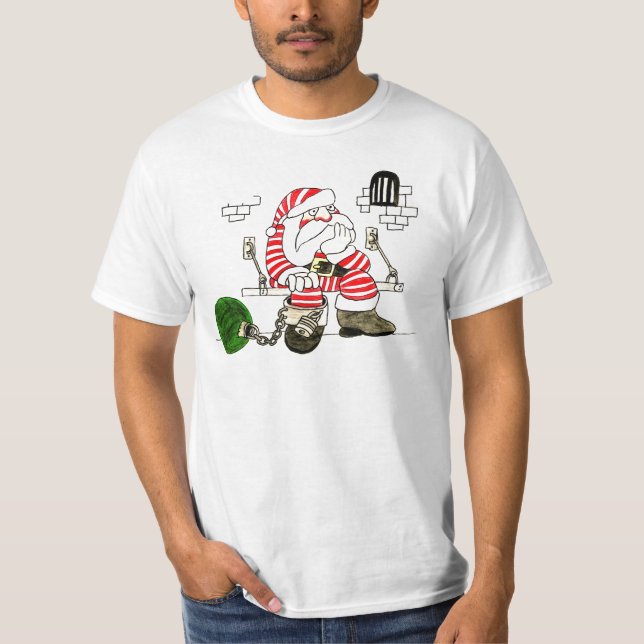 CAMISETA PAPAI NOEL DA PRISÃO (Frente)