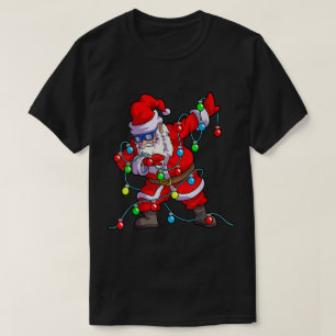 Camiseta Papai Noel Dabbing Engraçado Design de Natal