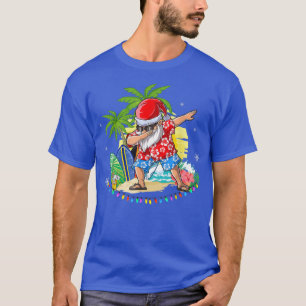 Camiseta Papai Noel Dabbing Natal em Julho Meninos Homens H