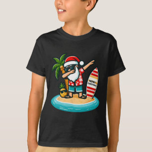 Camiseta Papai Noel Dabbing Natal Em Julho Verão Tropical H