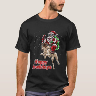 Camiseta Papai Noel de Bairro Alemão Que Feliz Natal