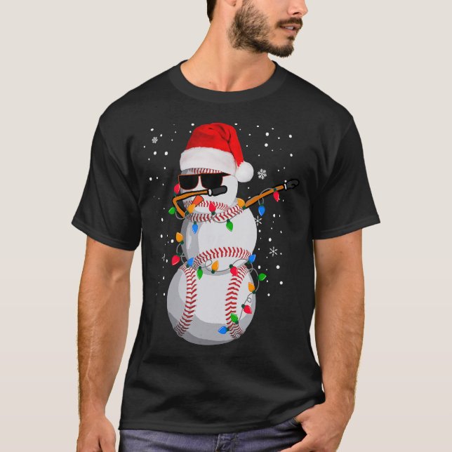 Camiseta Papai noel de Esporte Design para Meninos De Natal (Frente)