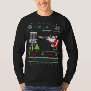 Camiseta Papai noel de Golfe de Disco Feio Natal Docinho En
