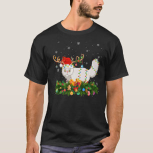 Camiseta Papai noel de Hata de Reindeer de Natal Cristo de 