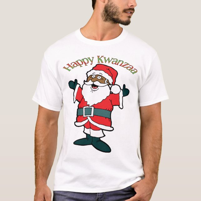 Camiseta Papai noel de Kwanzaa (Frente)