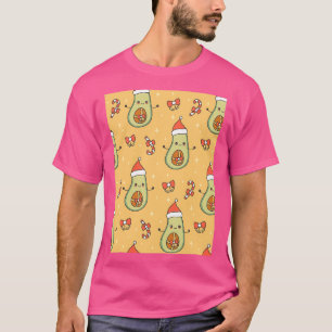 Camiseta papai noel de natal do abacate
