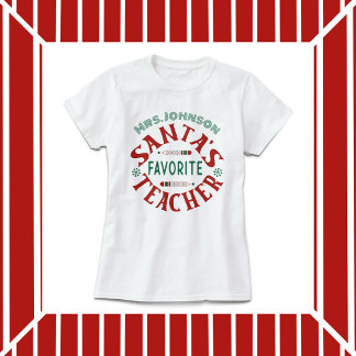 Camiseta Papai noel de professor favorito
