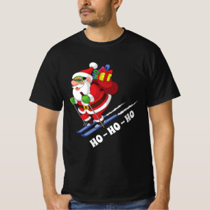 Camiseta Papai Noel de Snowboard, Natal Feio Para Skaters,
