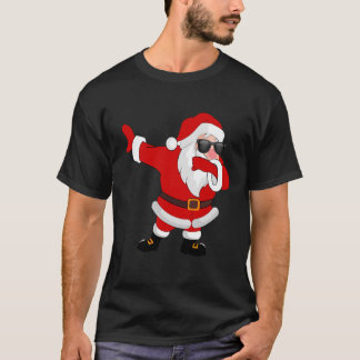 Camiseta Papai noel de toque ligeiro com o Natal de