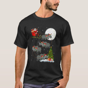 Camiseta Papai Noel de Trenó Voador Mágico Natal Divertido