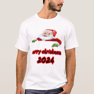 Camiseta Papai Noel deseja a todos um feliz ano novo