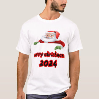 Camiseta Papai Noel deseja a todos um feliz ano novo
