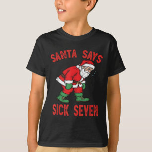 Camiseta Papai Noel Diz Doente Sete Piada Divertida Papai N