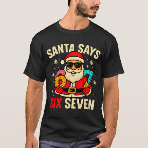 Camiseta Papai Noel Diz Seis Sete Engraçado 67 Meme Natal M