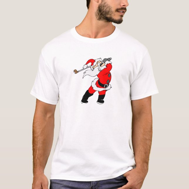 Camiseta Papai noel do golfe (Frente)