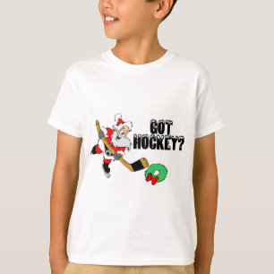 Camiseta Papai noel do hóquei