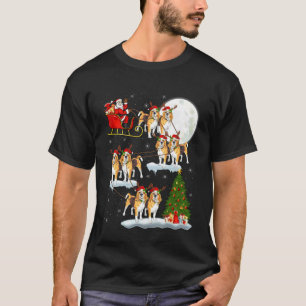 Camiseta Papai Noel do trenó voador engraçado mágico cão Be