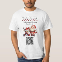 Papai Noel dois lados cartão de visita Editar QR C