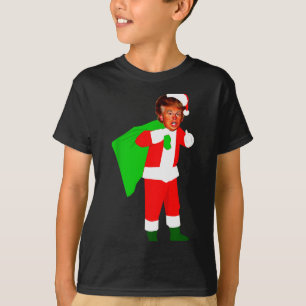 Camiseta Papai Noel Donald Trump Natal Divertido Engraçado