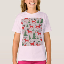 Camiseta Papai Noel e Rena