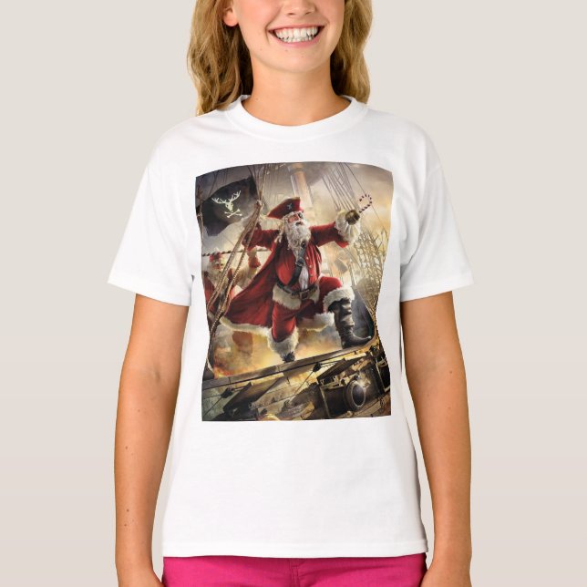 Camiseta Papai Noel É Um Pirata (Frente)