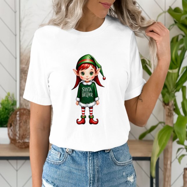 Camiseta Papai noel Elf Festivo (Criador carregado)