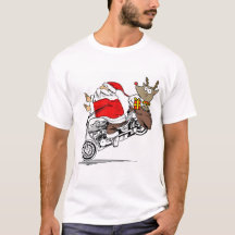 Papai Noel em Motocicleta Rudolph Reindeer