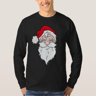 Camiseta Papai Noel Encantado Enfrentando A Barba De Chapéu