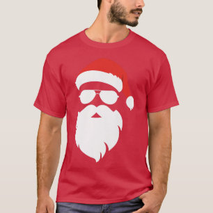 Camiseta Papai Noel Encara Óculos Solares Com Barba De Chap