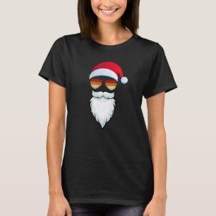 Camiseta Papai Noel Enfrenta Com Óculos De Sol Papai noel N