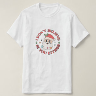 Camiseta Papai Noel engraçado de Natal 
