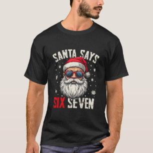 Camiseta Papai Noel Engraçado Diz Seis Sete Natal 67 Meme X
