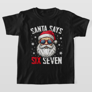 Camiseta Papai Noel Engraçado Diz Seis Sete Natal 67 Meme X
