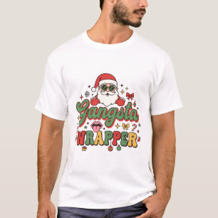 Camiseta Papai Noel Envolto Gangsta Natal