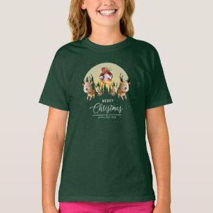 Camiseta Papai Noel está vindo   Crianças T-Shirt